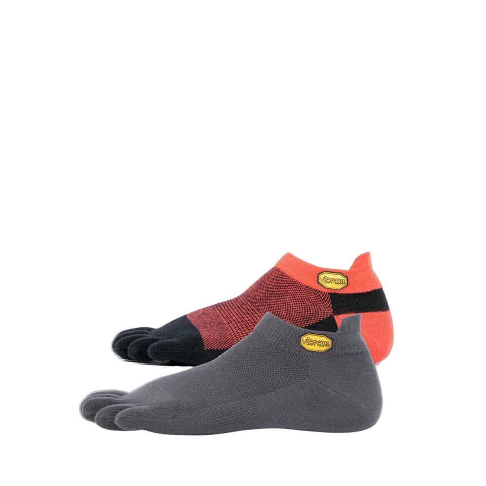 Vibram Five Toe Socks Athletic Pro No Show Twin Pack 2/4