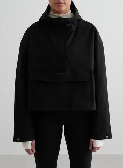 Damen Jacke Wasserdicht Gekürzte Anorak Gemustert Mehrfarbig