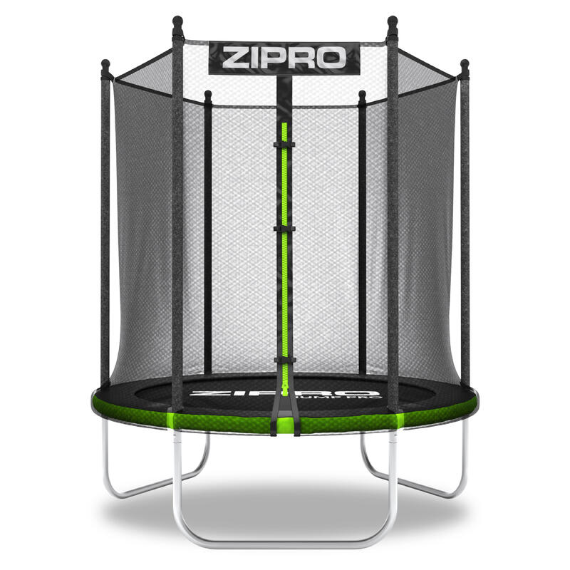 Trampolim redondo Zipro Jump Pro com rede de proteção exterior 4FT 127 cm