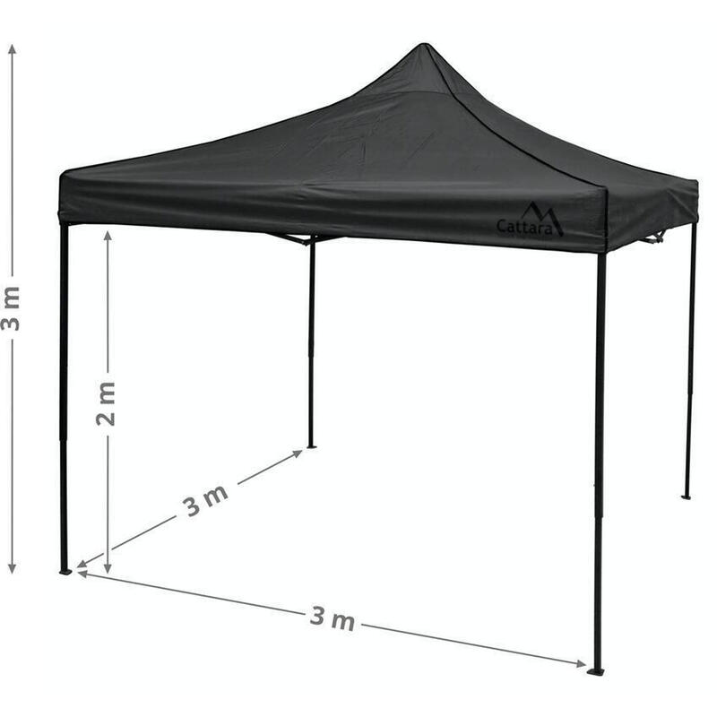 Pavilion pliabil impermeabil Cattara 3 x 3 m verde