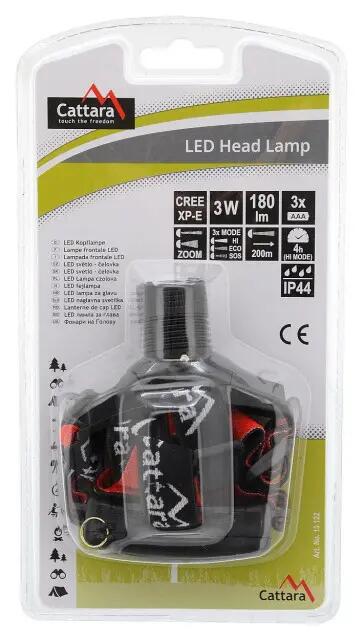 Cattara 180 lm Zoom LED homlokfényszóró 6/6