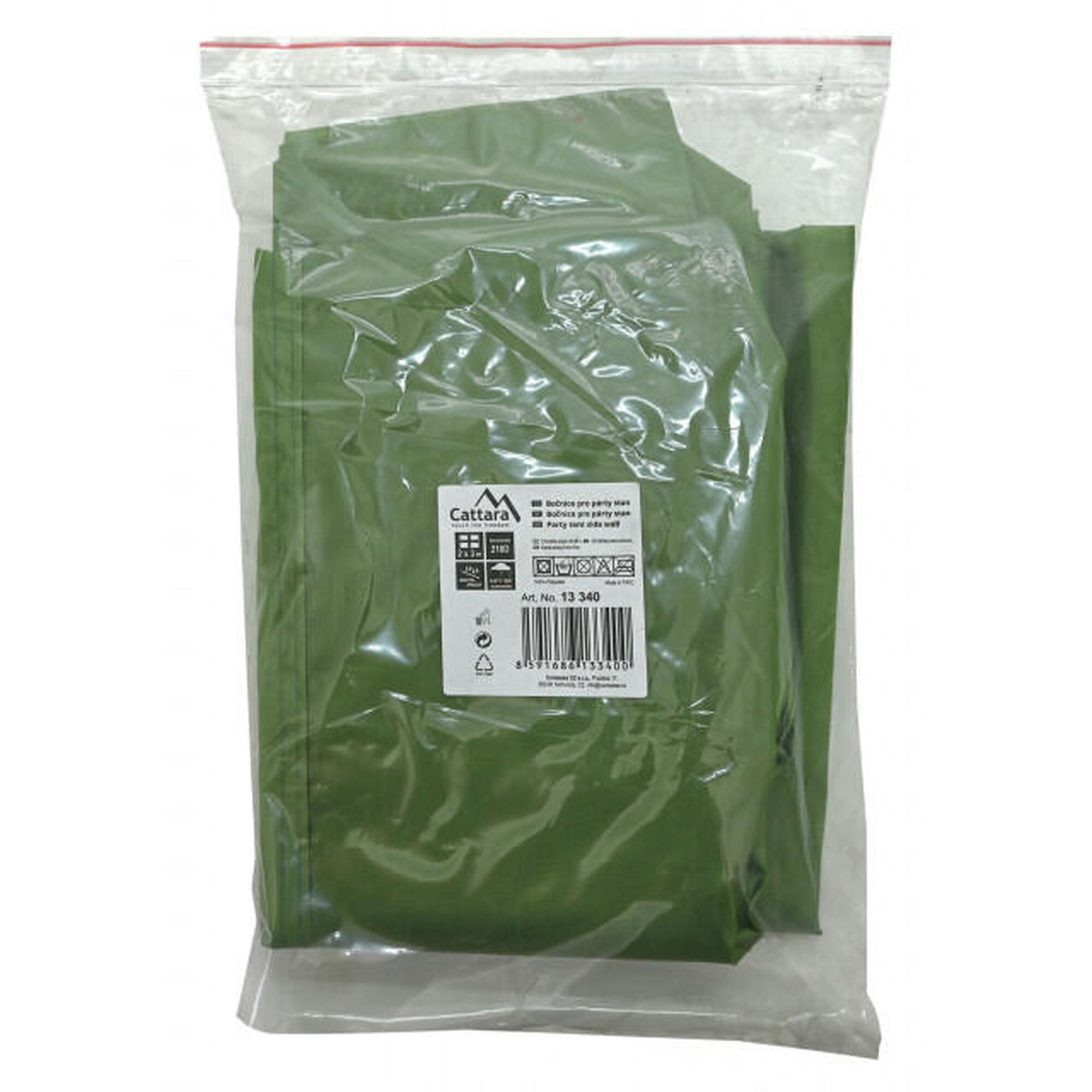 Perete lateral impermeabil pentru pavilion Cattara 2 x 3 m verde