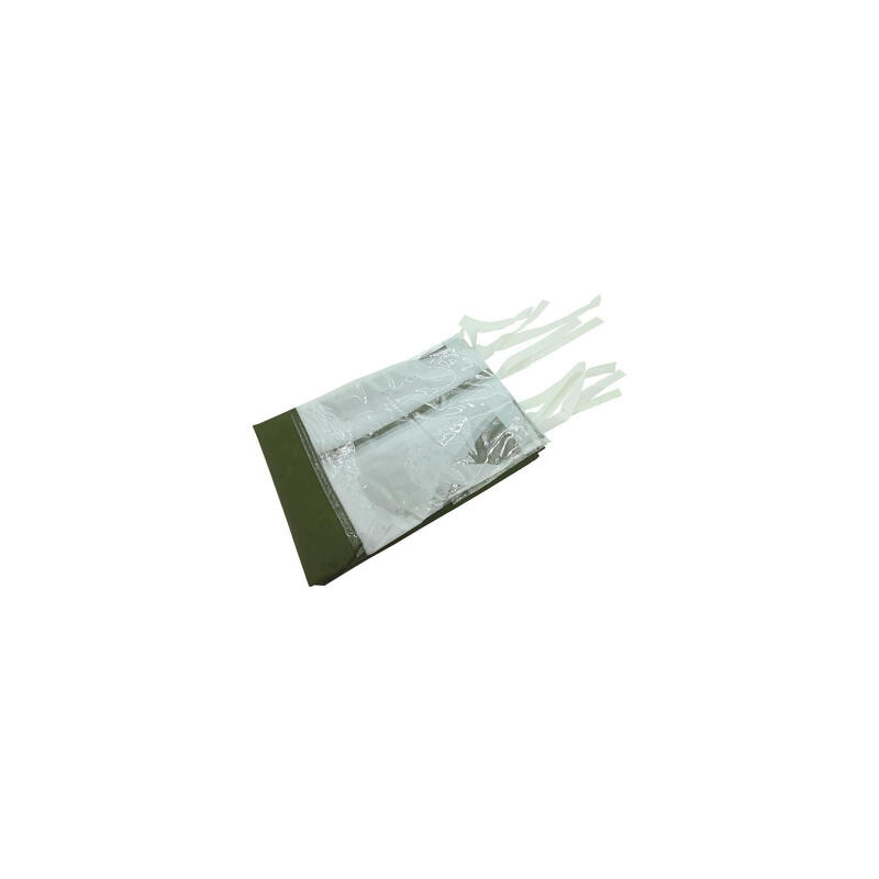Perete lateral impermeabil cu fereasta 3 x 2 m verde pentru pavilioanele Cattara