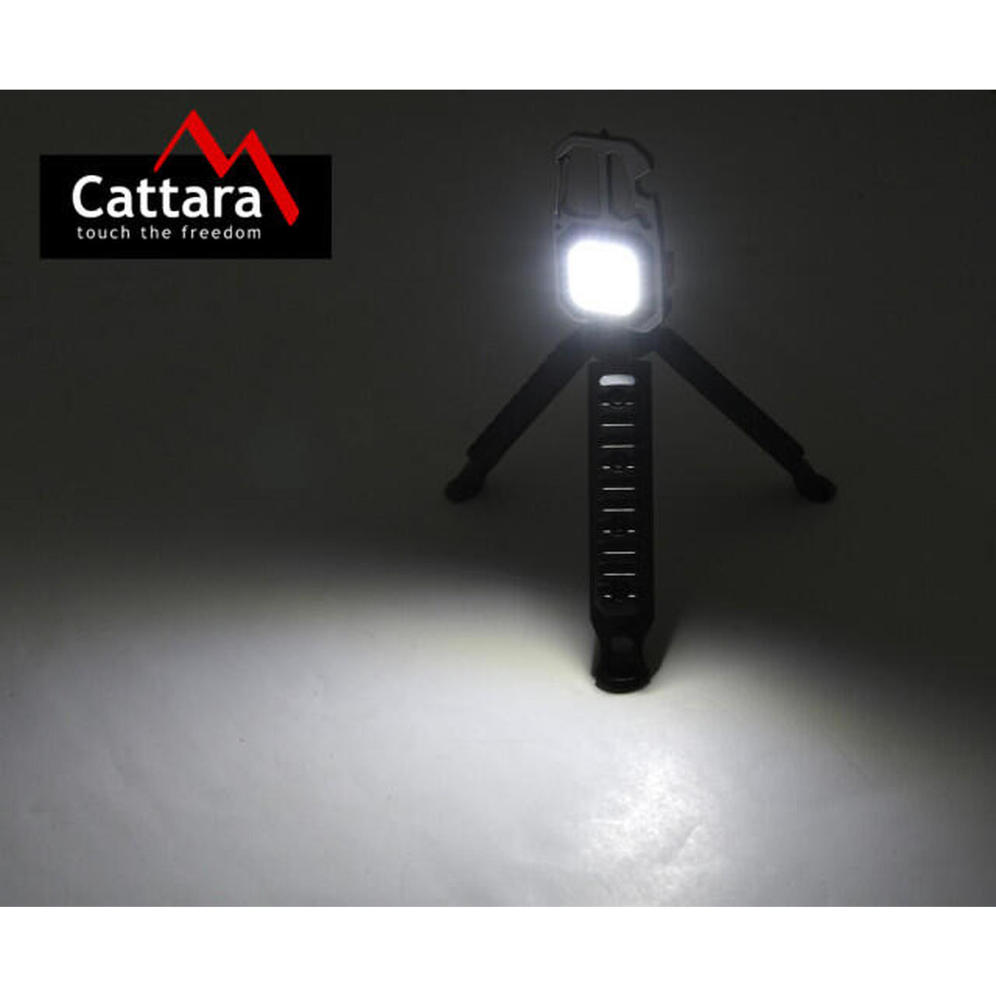 Lanterna multifunctionala LED 600 lm Cob cu tripod pliabil Cattara