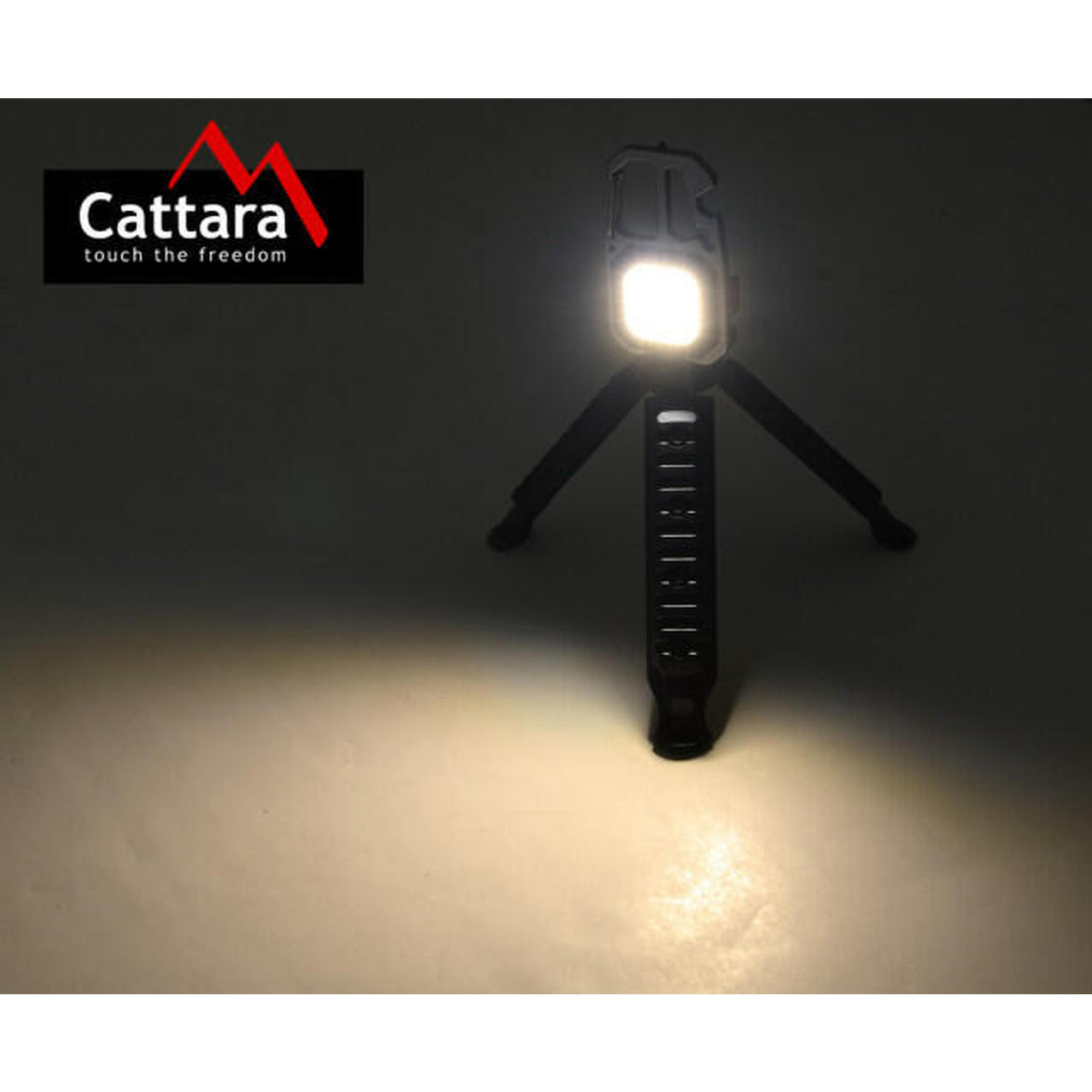 Lanterna multifunctionala LED 600 lm Cob cu tripod pliabil Cattara