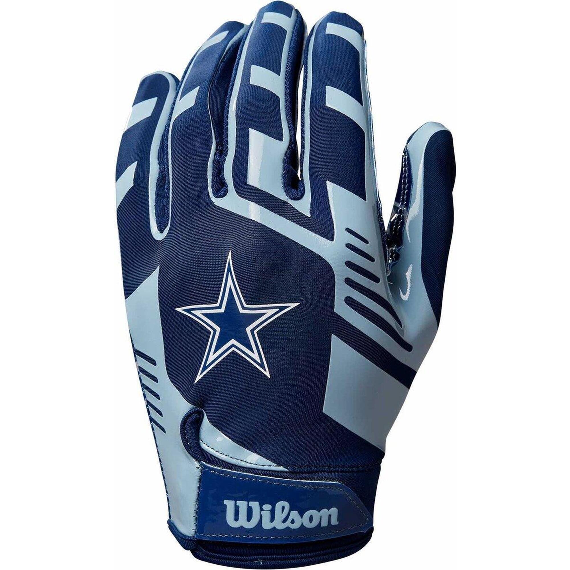 Wilson - Football Américain - Gants - Enfants - Team Dallas Cowboys - Taille Unique - Gants - Bleu|marron|noir - Taille Unique - Decathlon