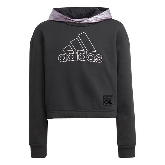 Sweat à capuche WG Noir et Mauve Fille