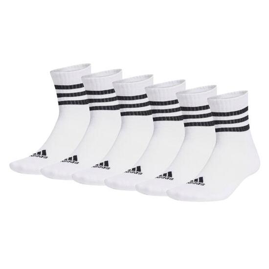 Socken Unisex 6er Pack-3-Stripes Cushioned Sportswear Mid-Cut Socks