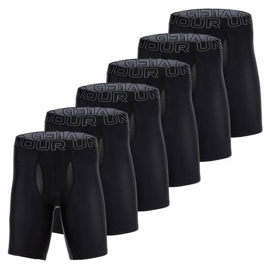 Boxershort Herren 6er Pack Figurbetont-UA PERFORMANCE TECH - SOLID 9 IN 6PK