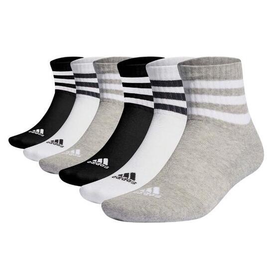 Socken Unisex 6er Pack-3-Stripes Cushioned Sportswear Mid-Cut Socks