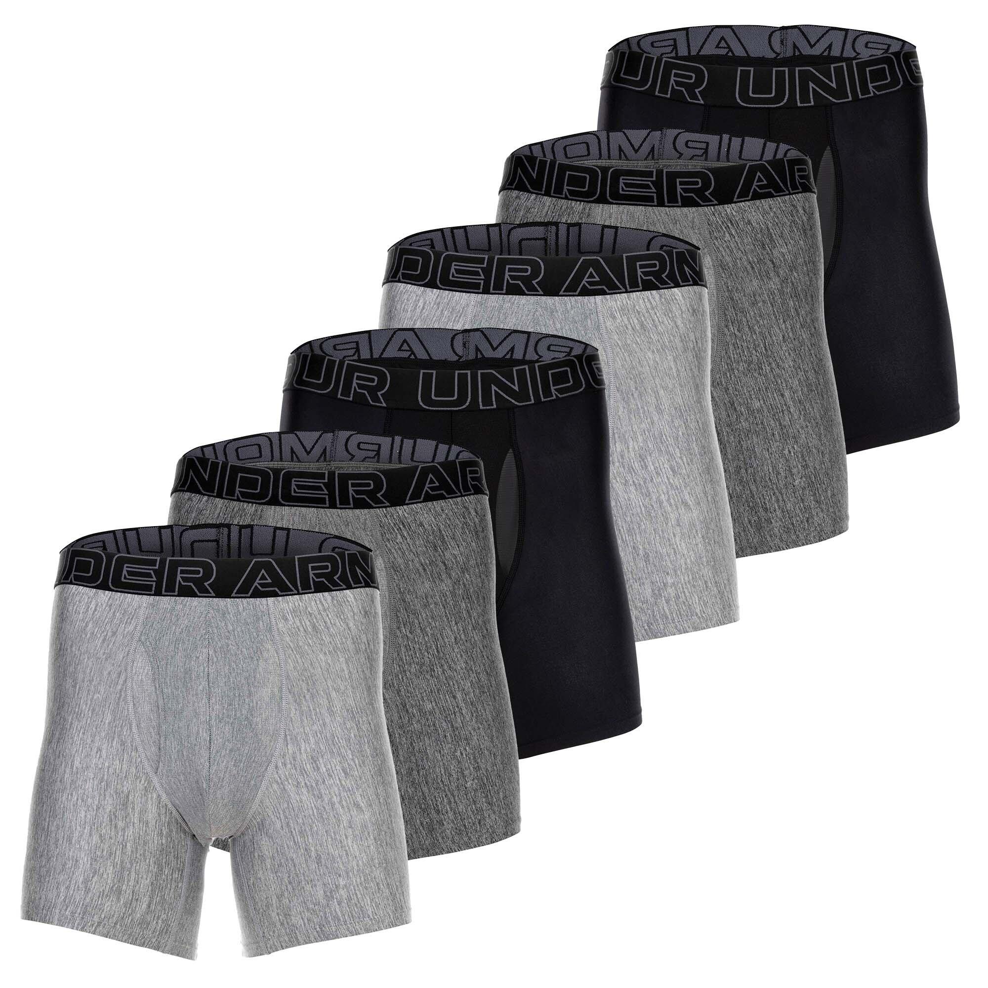 UNDER ARMOUR Boxershort Herren 6er Pack Figurbetont-UA PERFORMANCE TECH - SOLID 6 IN 6PK