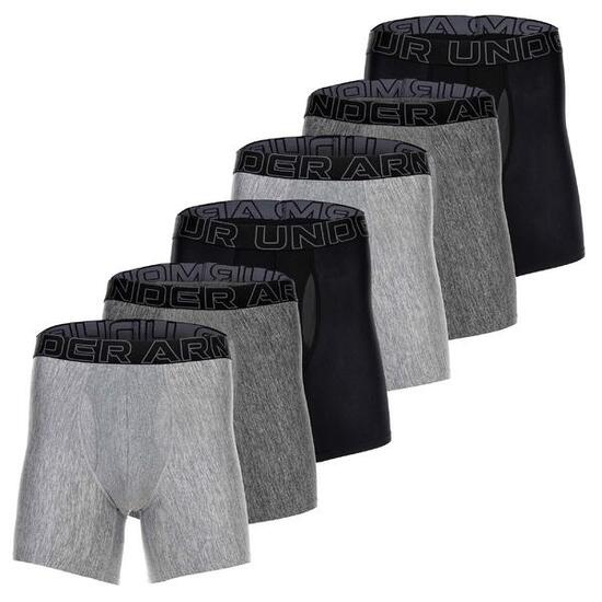 Boxershort Herren 6er Pack Figurbetont-UA PERFORMANCE TECH - SOLID 6 IN 6PK