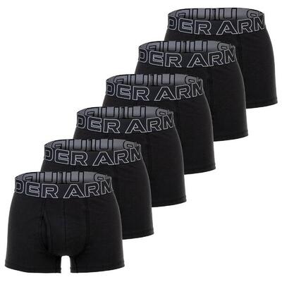 Boxershort Herren 6er Pack Figurbetont-UA PERFORMANCE COTTON - SOLID 3 IN 6PK