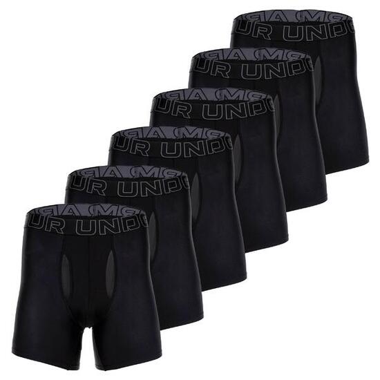 Boxershort Herren 6er Pack Figurbetont-UA PERFORMANCE TECH - SOLID 6 IN 6PK