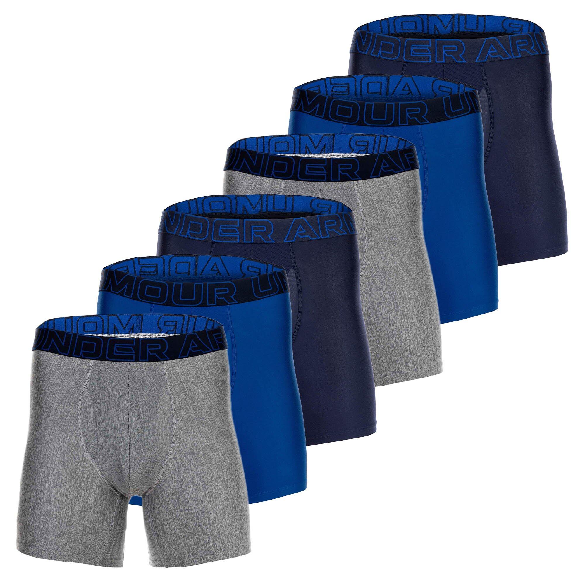 UNDER ARMOUR Boxershort Herren 6er Pack Figurbetont-UA PERFORMANCE TECH - SOLID 6 IN 6PK