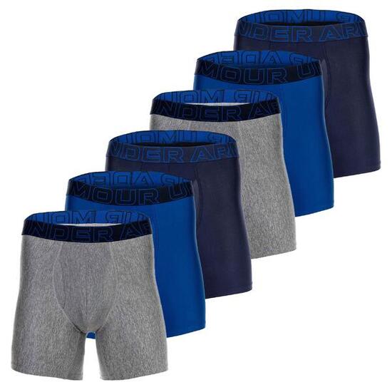 Boxershort Herren 6er Pack Figurbetont-UA PERFORMANCE TECH - SOLID 6 IN 6PK