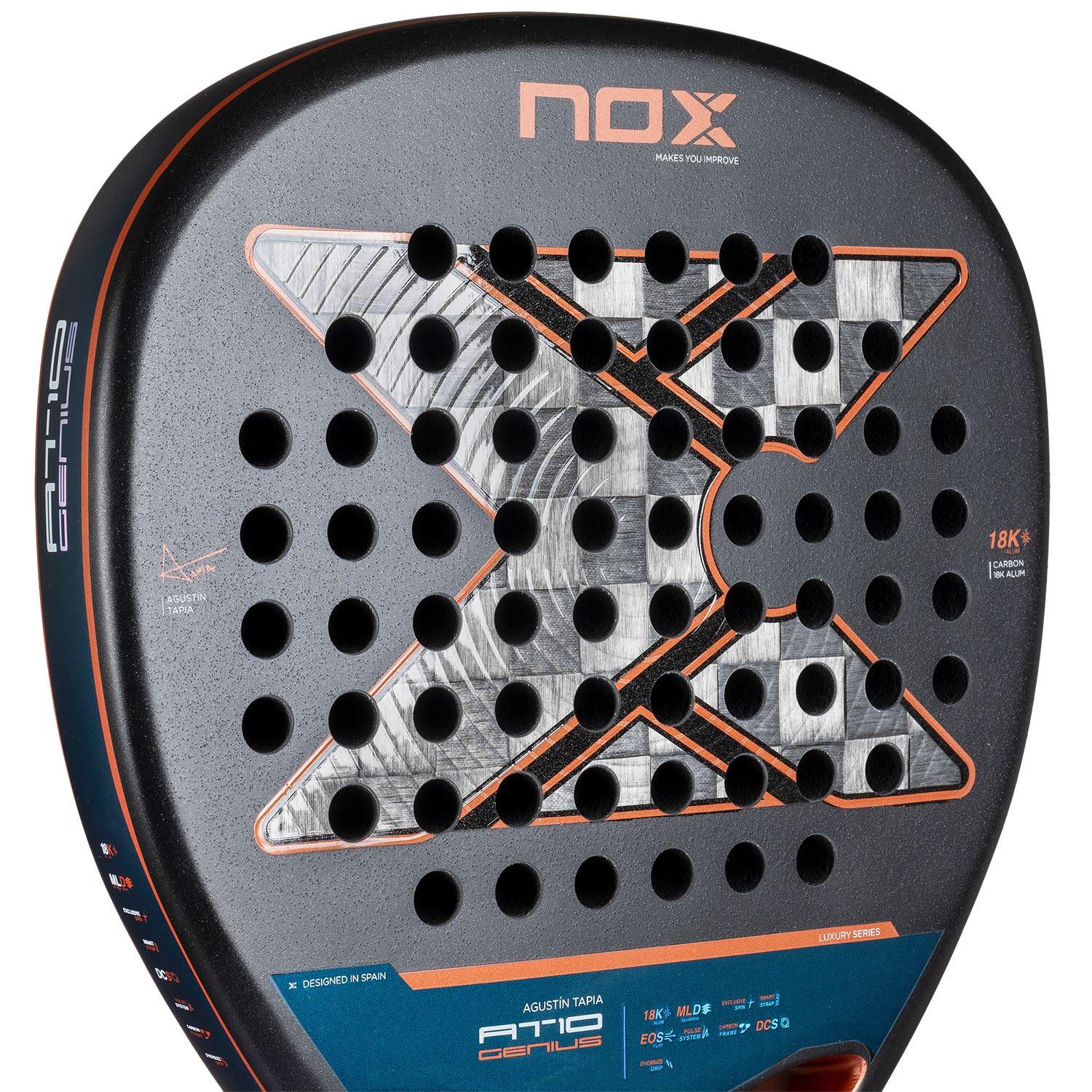 NOX AT10 Genius Attack 18K Alum van Agustin Tapia 2025 Padelracket 6/7