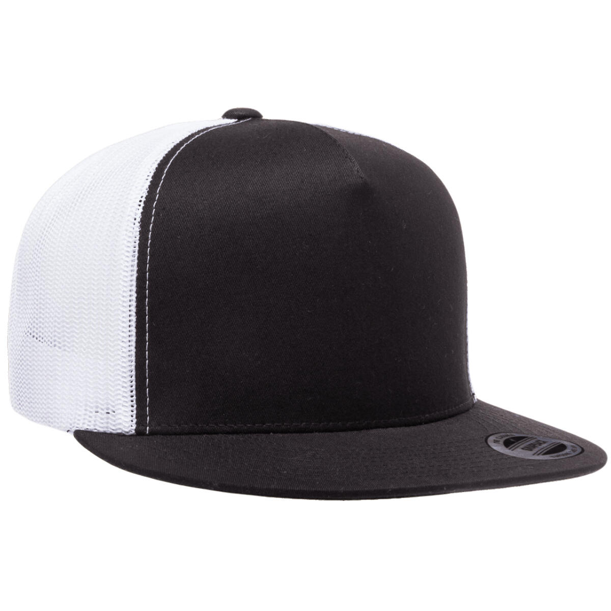 YP Classics Trucker 2-Tone Cap Black/White 1/7