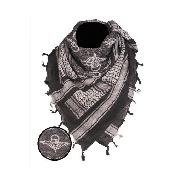 MIL-TEC Mil-Tec Shemagh Scarf Paratrooper Black / White