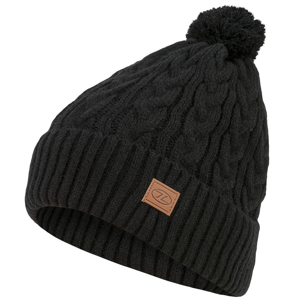 Highlander Beira Lined Bobble Hat Black