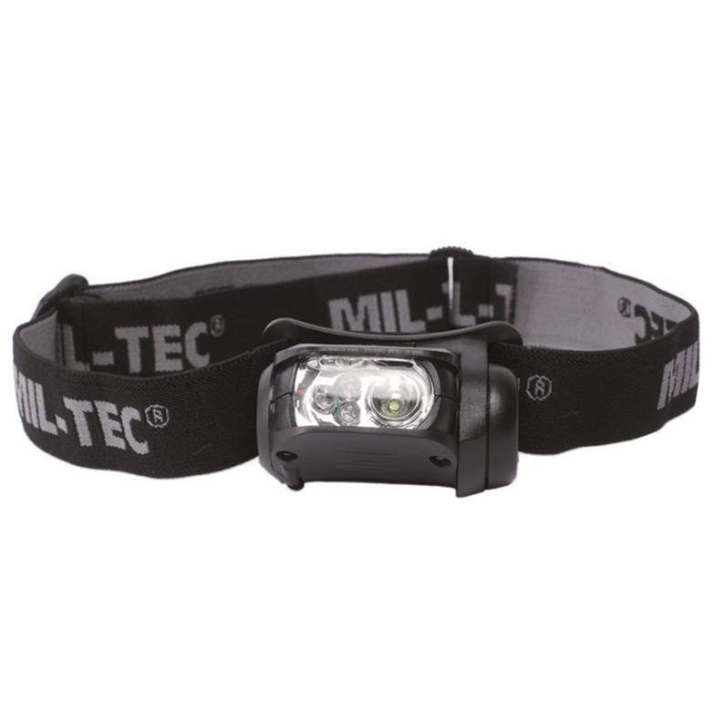 MIL-TEC Mil-Tec 4-Colour LED Headlamp Black