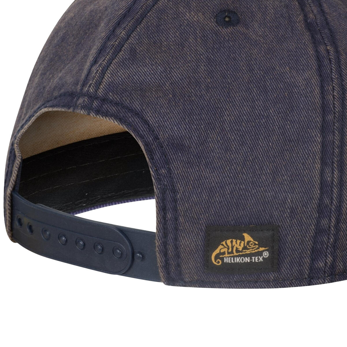 Helikon Plain Snapback Cap Cotton Dirty Washed Navy 2/2