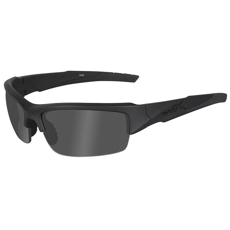 Wiley X WX Valor Glasses - Black Ops Smoke Grey Lens / Matte Black Frame 1/2
