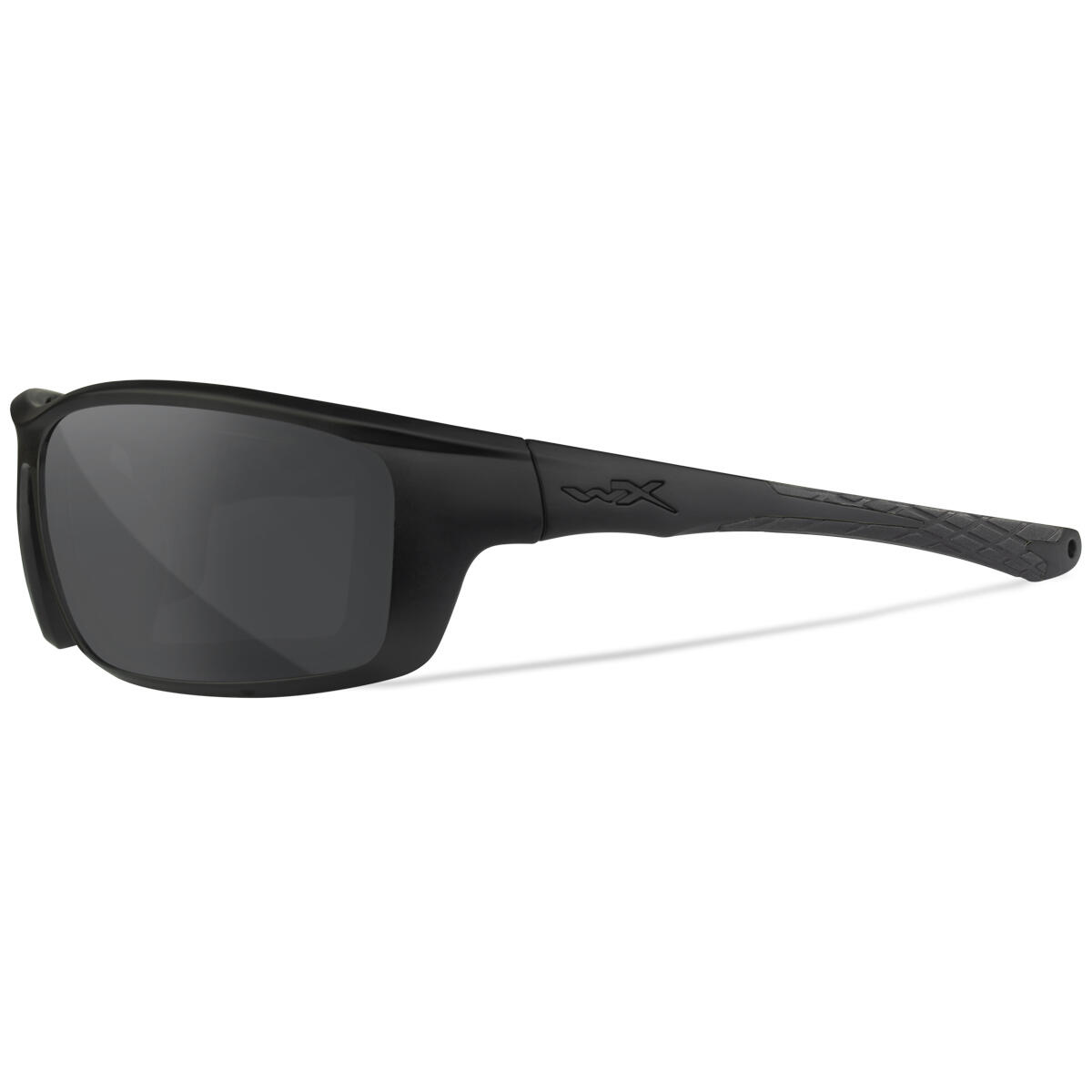 Wiley X WX Grid Glasses - Grey Lenses / Matte Black Frame 3/5