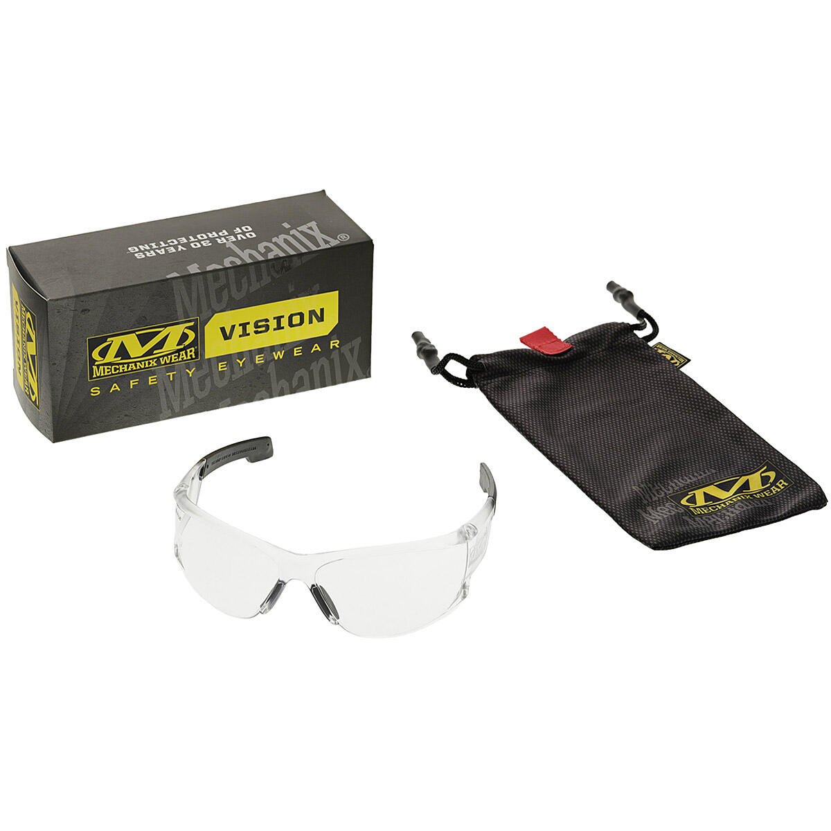 Mechanix Wear Vision Type-N S2 Safety Eyewear Clear Lens Clear Frame 3/7
