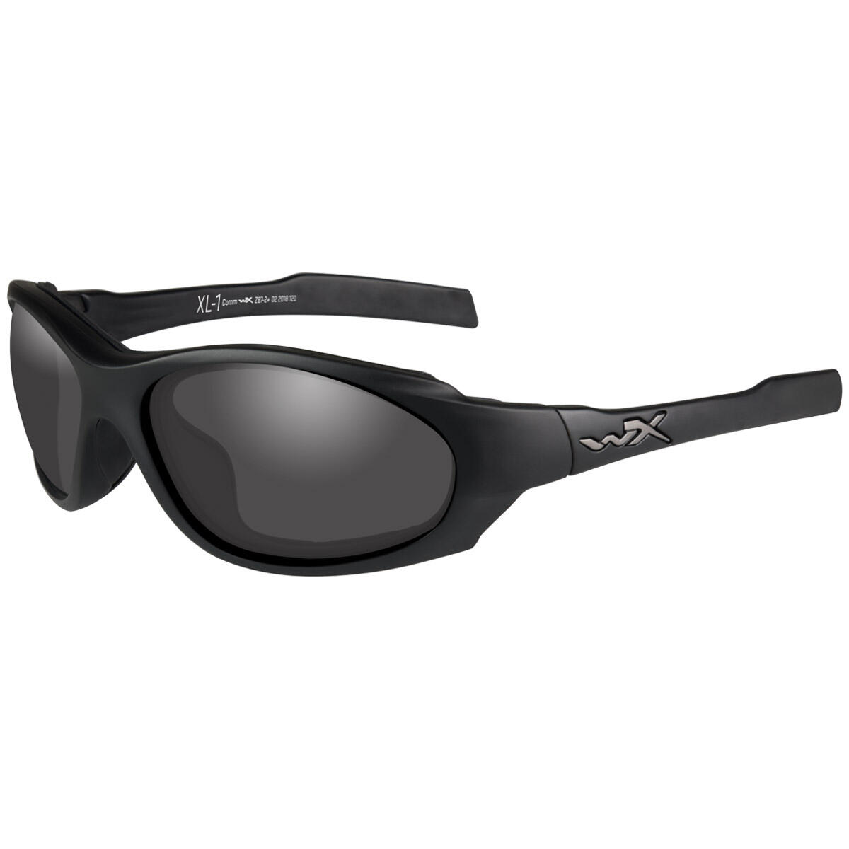 Wiley X XL-1 Advanced COMM Glasses - Smoke Grey + Clear / Matte Black Frame 1/2