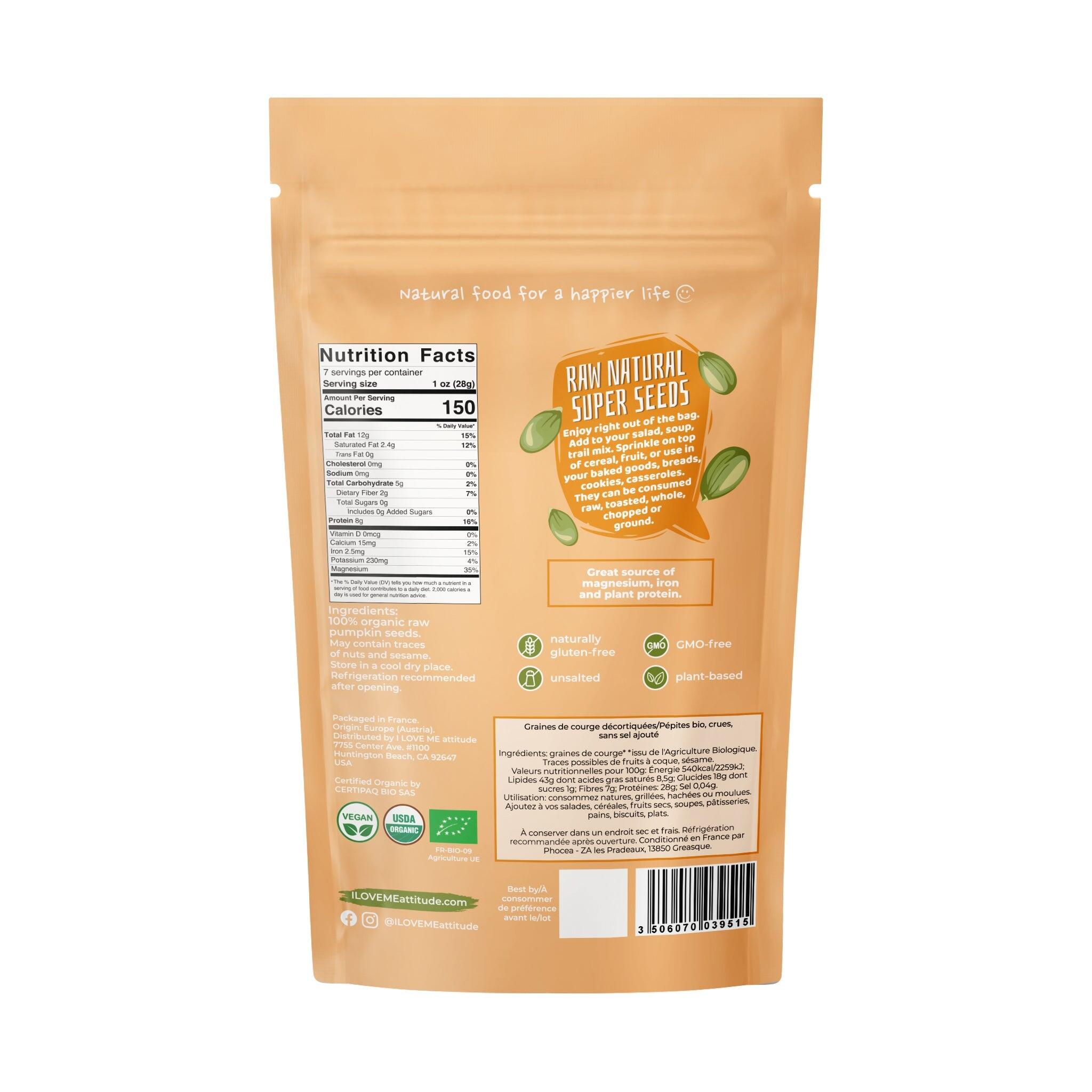 Pipas de Calabaza Peladas BIO 2/2
