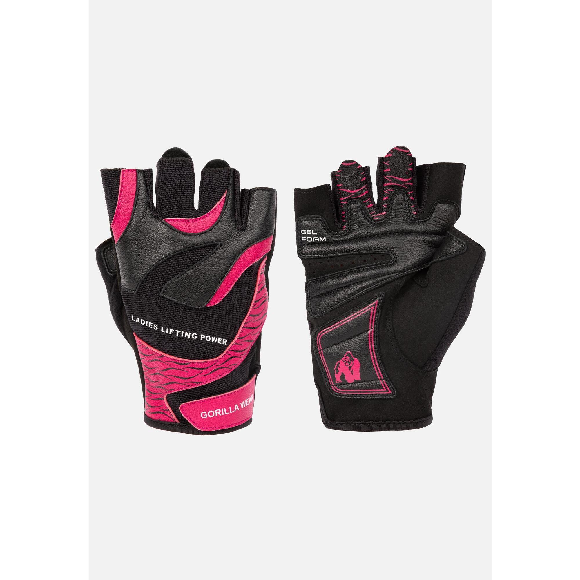 Gorilla Wear - Wopour Des Hommes Gants De Fitness 2.0 - Noir/rose - Protège-poignets - S - Decathlon