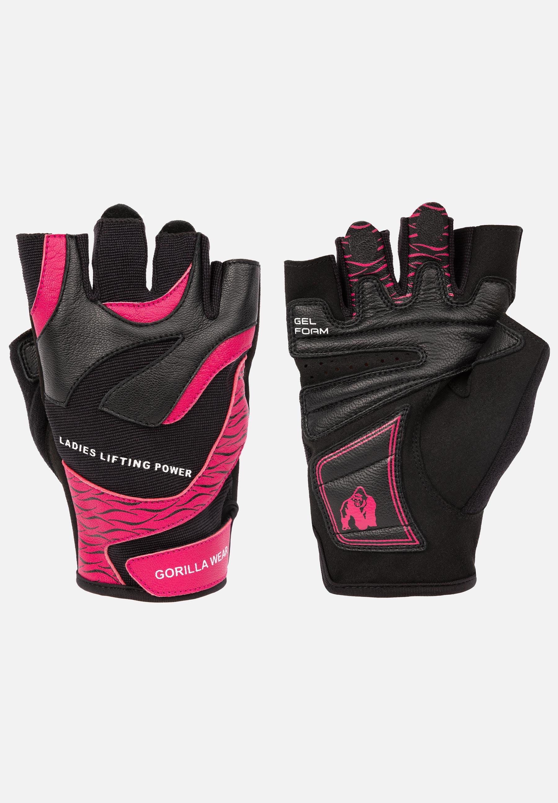 GORILLA WEAR WoHerren Fitnesshandschuhe 2.0 - Schwarz/Rosa