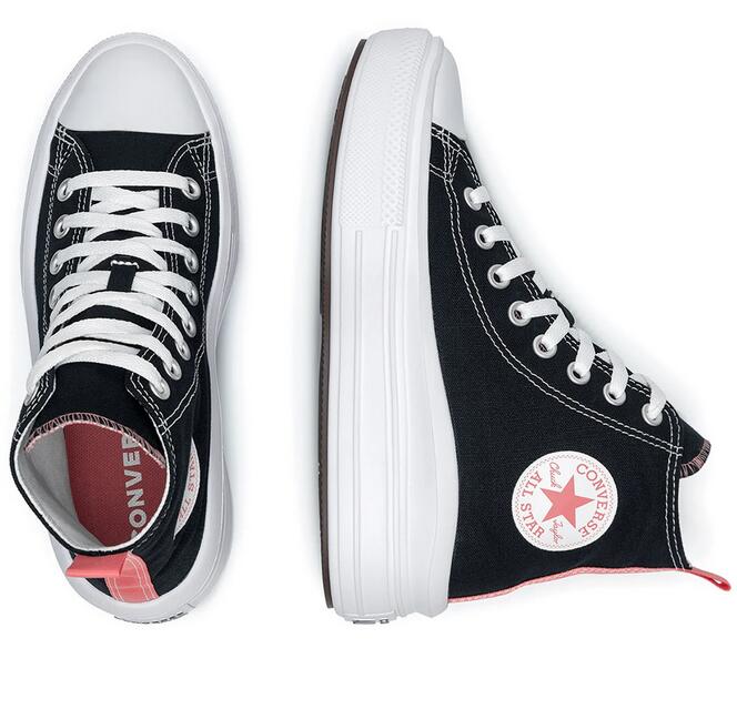 Baskets Converse Modèle Ctas Move Hi Couleur Noir 6/7