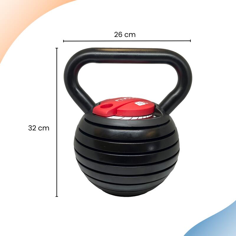 Kettlebell Verstelbaar - 3 t/m 18 kg