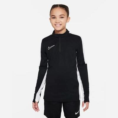 Maglie maniche lunghe da calcio junior nike nero/bianco