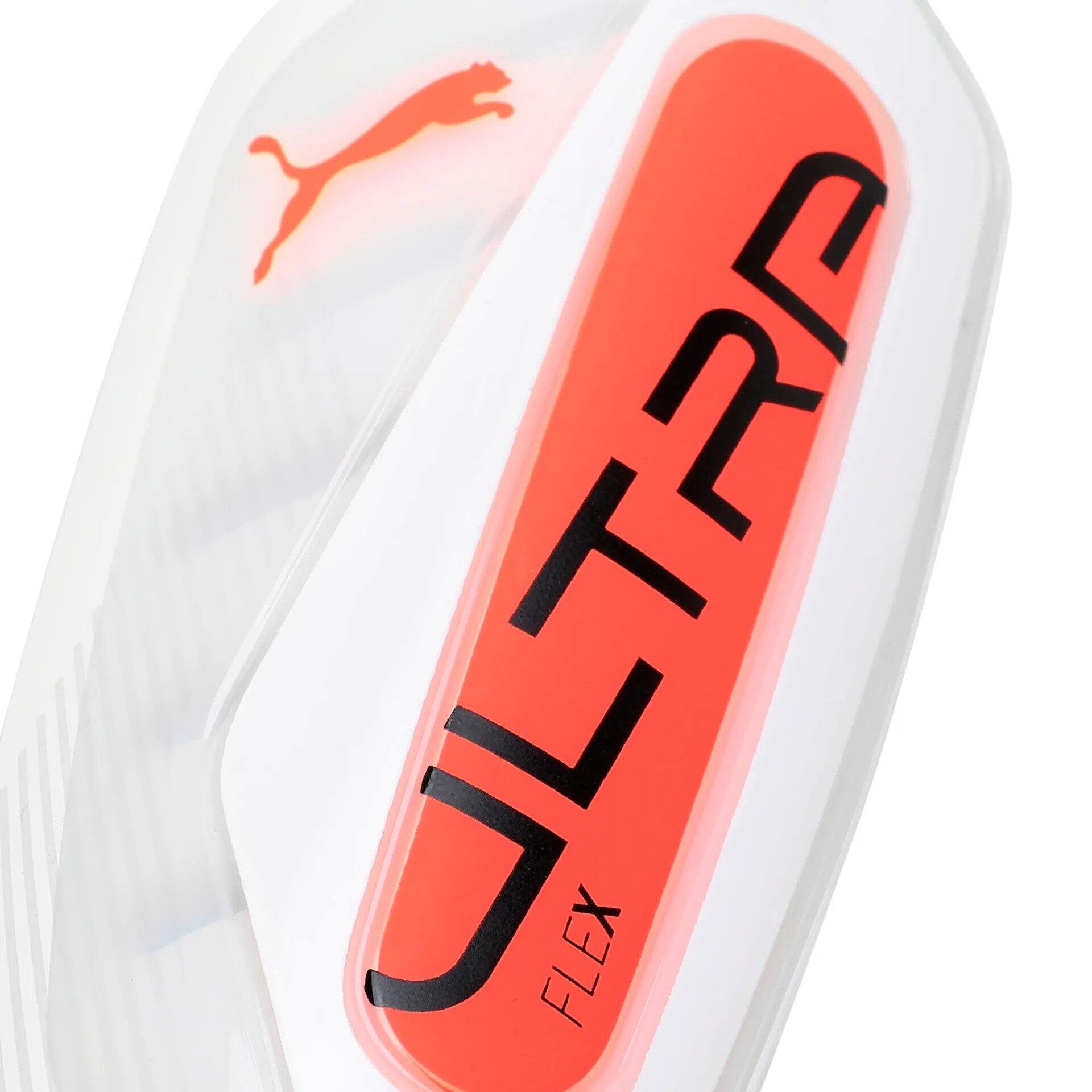 Caneleira leve Ultra Flex PUMA White Glowing Red 4/4