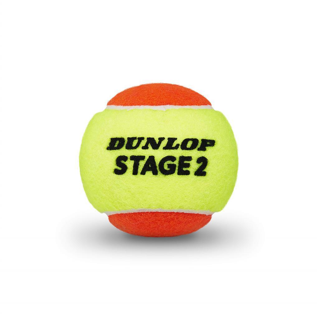 Tube met 3 tennisballen Dunlop Stage 2 7/7