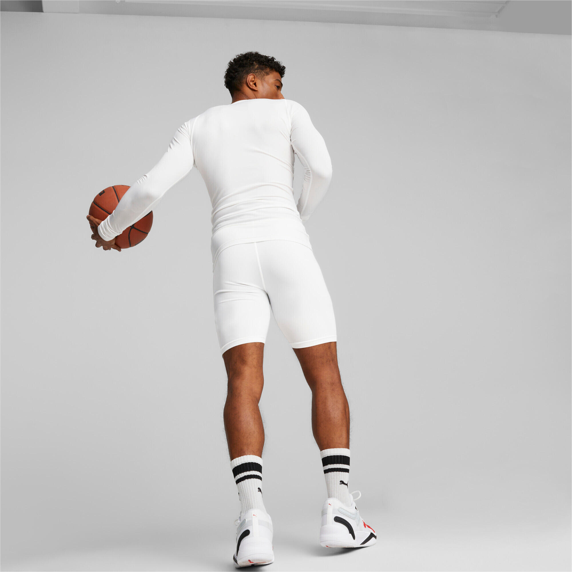 T-shirt de basketball à manches longues Hoops Team Homme PUMA White 7/7