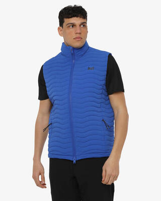 Marineblaue synthetische Fitnessjacke für Herren