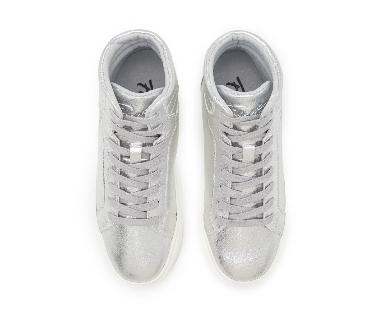 Fuego High-Top Dance Sneakers in silver 4/7