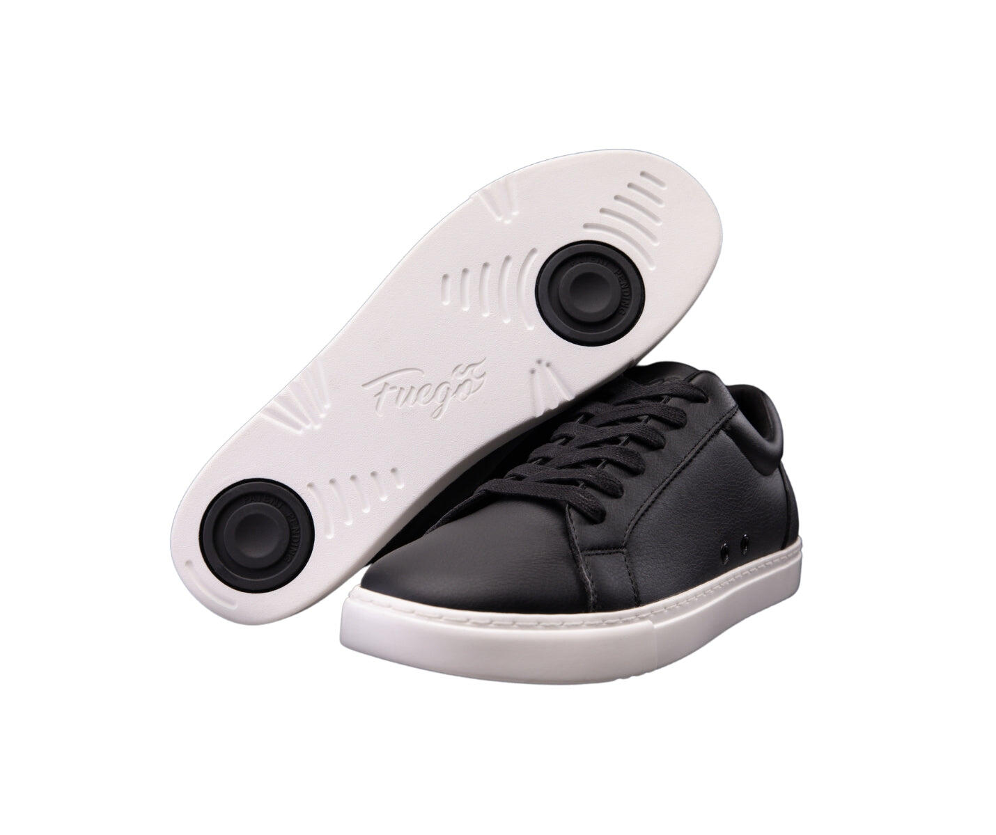 Fuego Low-Top Dance Sneakers en noir/blanc 2/7