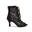 Halley Heels Dance Tanzschuhe in Schwarz - 7.0 cm flare & Wildleder-Sohle