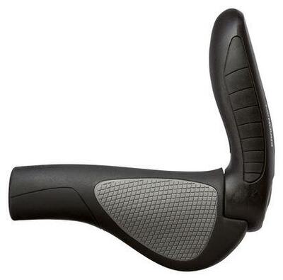 Ergon gp4 handvatten met bar end zwart