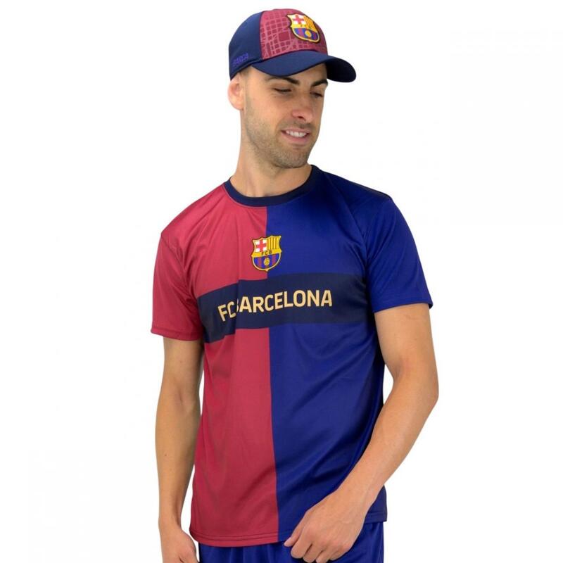 Șapcă pentru copii de la Barcelona, roșu-granat și albastru