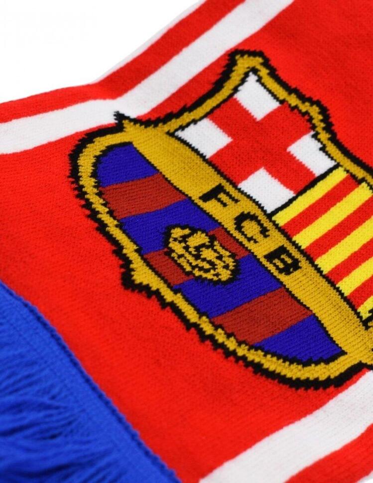 FC Barcelona szalik kibica dwustronny Double Knitted Scarf N30 wielokolorowy