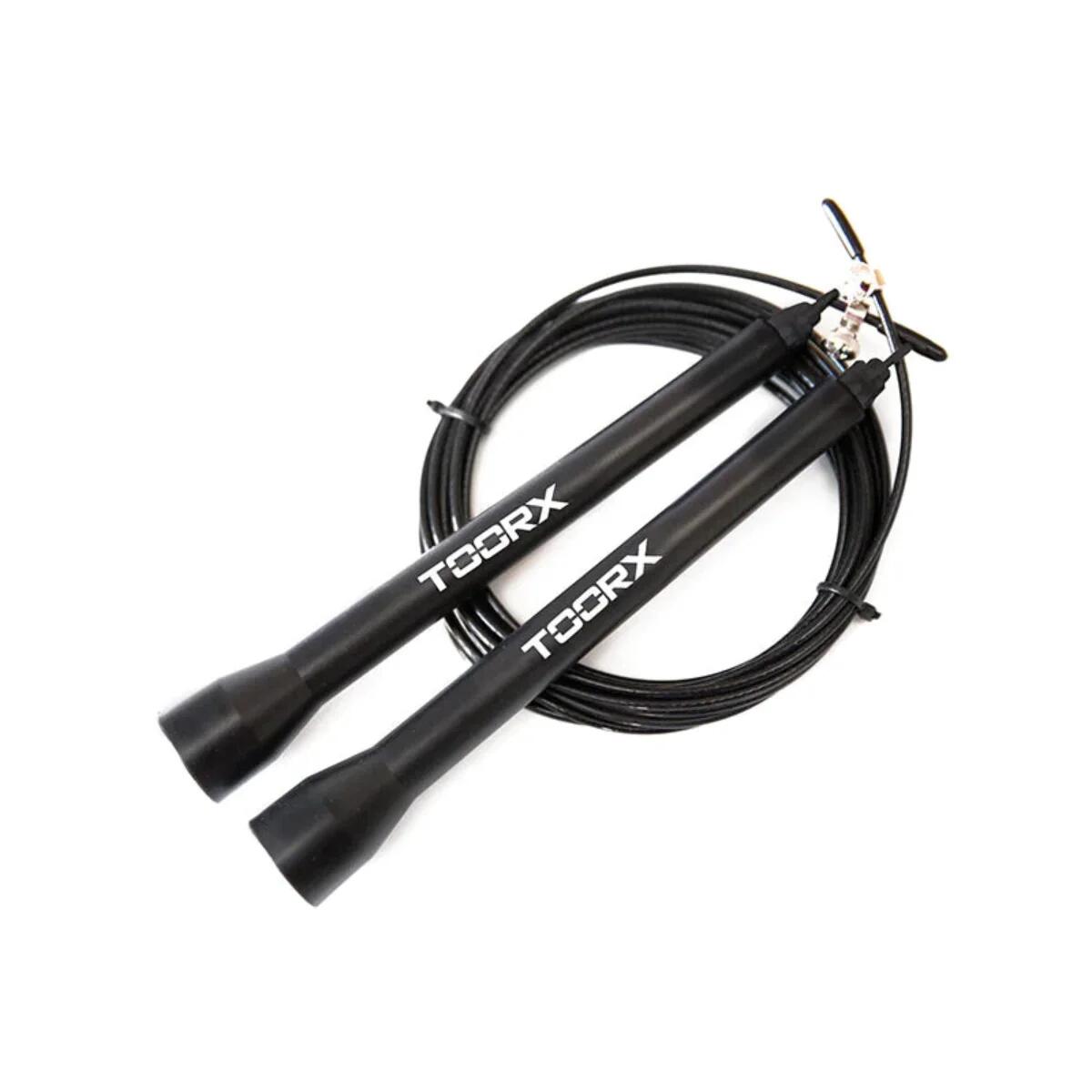 Speedrope de aço com alças de plástico. - Vermelho 3/6