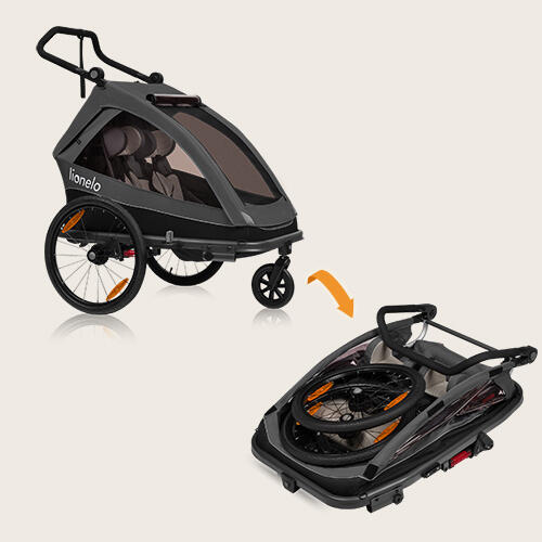 kinderwagen für fahrradanhänger Thule Chariot Lite double - Agave – Princess