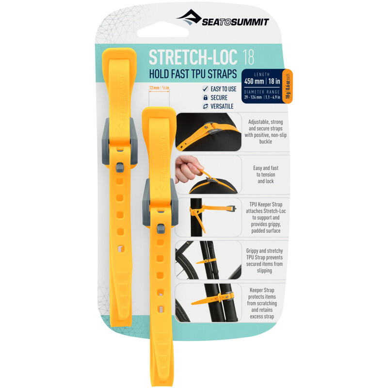 Sea to Summit Stretch Loc 18 sangles d'arrimage      1885€    SEA TO SUMMIT Sea to Summit Stretch Loc 18 sangles d'arrimageVendu exclusivement en ligne   