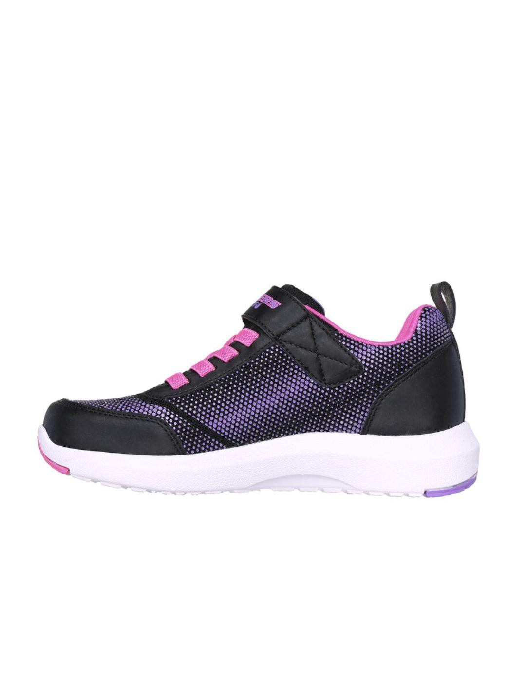 Sapatilhas esportivas para menina Skechers Dynamic tread Preto. 2/3